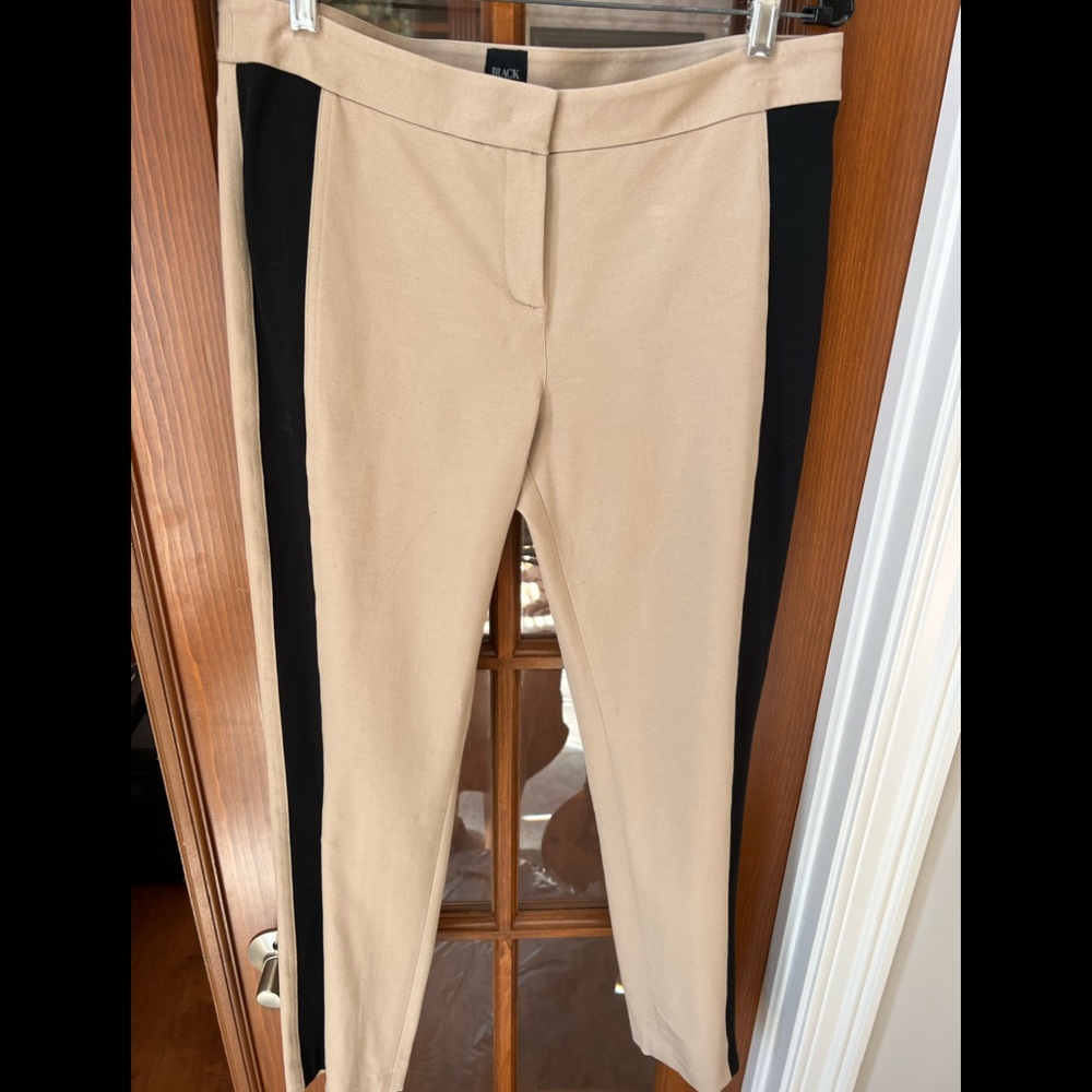 Saks Fifth Avenue TanTuxedo or Riding Pant with Black Stripe Sz8-10